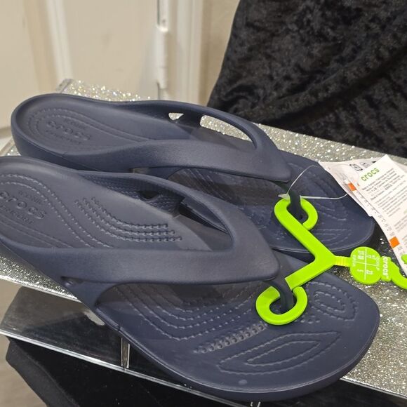Crocs Kadee 2 Flip-Flop Sandal- Navy - Picture 8 of 9